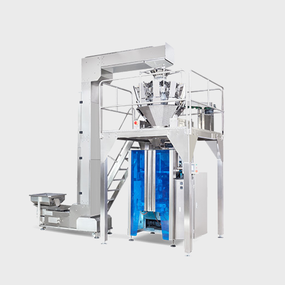 Vertical Form Fill Seal Machine, multi-head weighing tower (packing items of large and small weights)